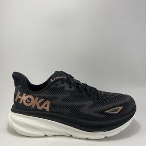 Hoka One One Clifton 9 Running Shoes Womens Shoes 8 B Black / Rose Athletic